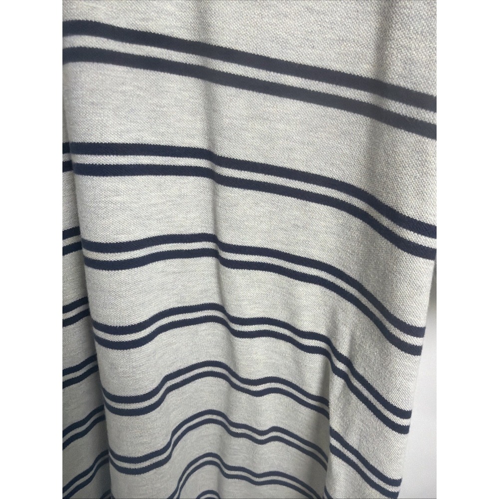 Polo Ralph Lauren 2XL Men's Gray & Blue Stripe Short Sleeve Cotton Shirt Golf - Picture 5 of 6